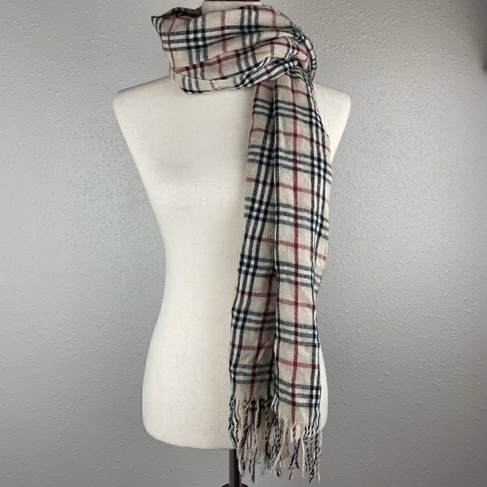 Plaid Scarf EUC
